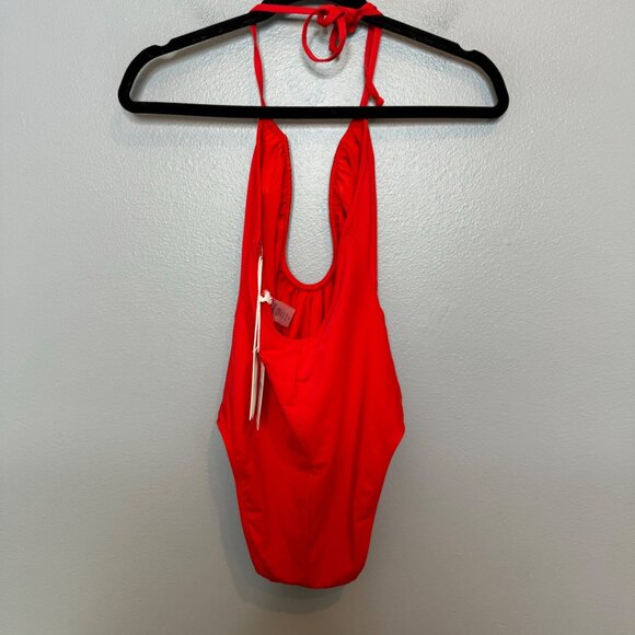 GOOD AMERICAN leilani one piece swimsuit in poppy size 2 - Picture 7 of 8